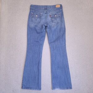 Levi's Jeans Womens 6 (31x31) Blue Slender 526‎ Boot Cut Dark Wash Stretch Denim